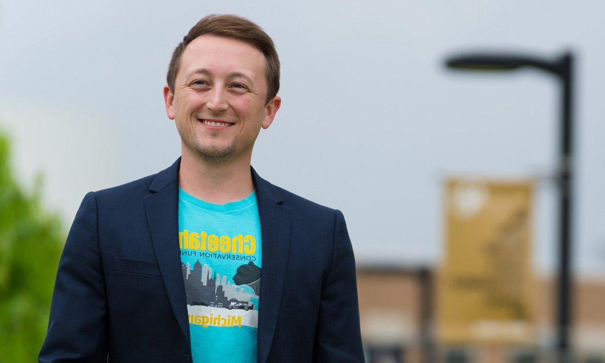 Smiling man with suit coat